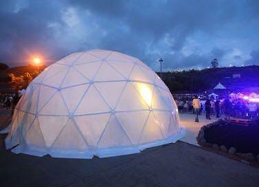 Proyecto de domo geodésico para glamping